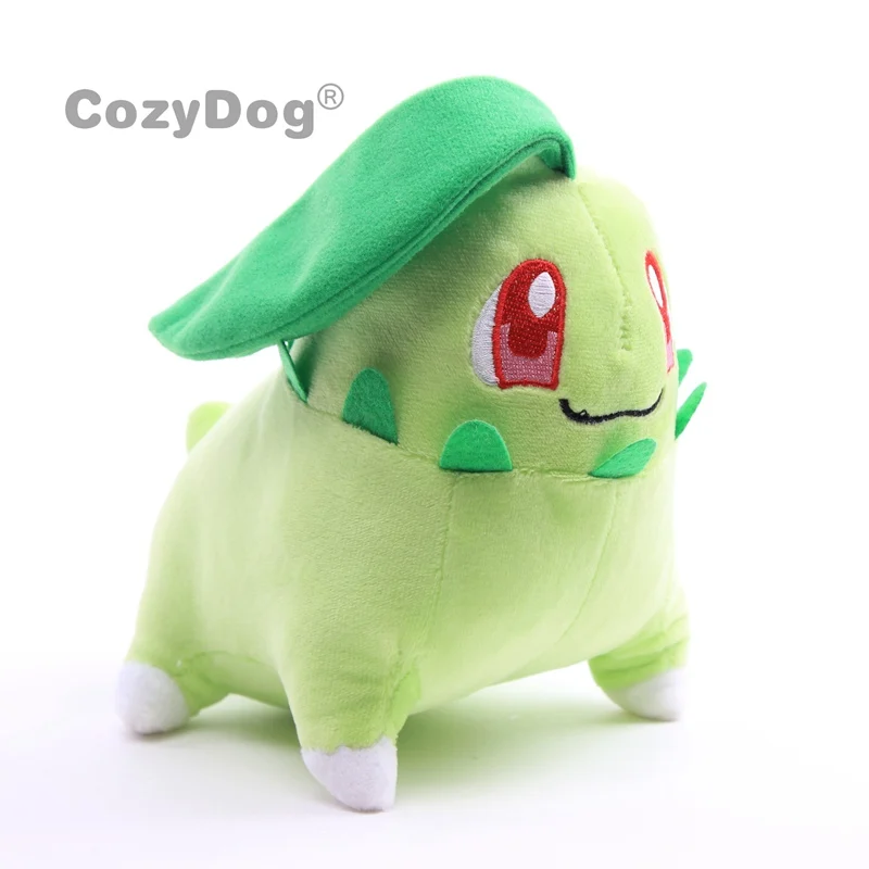 18 см Chikorita Мягкие плюшевые игрушки кукла Япония животное Пикачу; Чаризард чармандер серии плюшевые куклы игрушки подарок для малышей