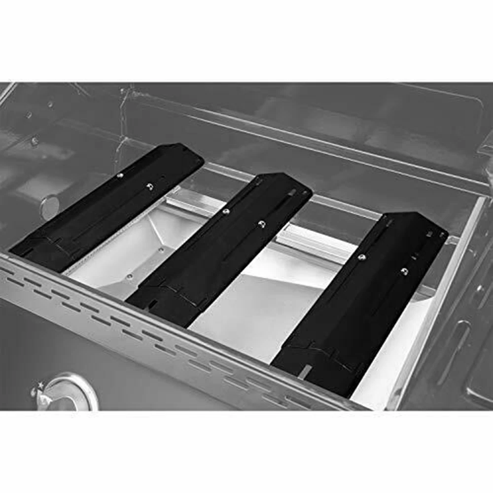 4pcs Barbecue Heat Plate, Heavy Duty Adjustable Porcelain Steel Heat