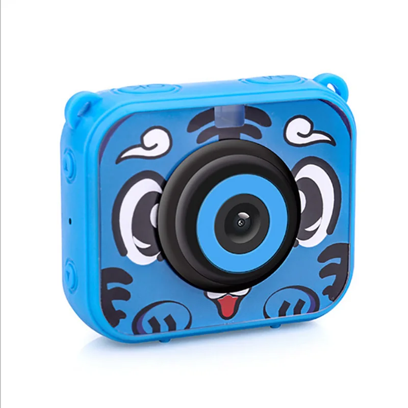 BLUE Детская мини-юбка для девочек цифровой Камера 2,0 дюймов взять фотоаппарат 1080P Детские игрушки видео Регистраторы видеокамера детская цифровой Камера - Цвет: BLUE