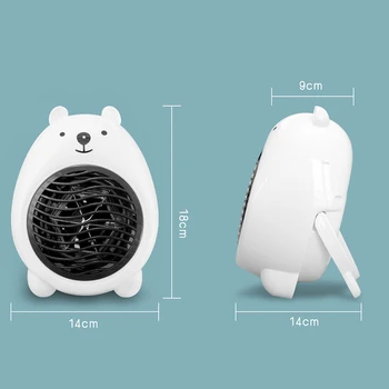 

Mini Portable Desktop Heater with Comfortable Grip Overheat Protection for Home Office Bedroom Desk 66CY