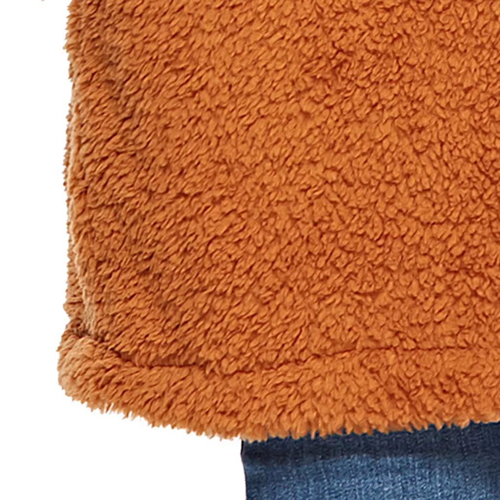 Женское зимнее теплое длинное пальто из искусственного меха Винтажное с длинным рукавом женское плотное плюшевое Мишка полосатый каждодневный Свободный Верхняя одежда больших размеров# J30