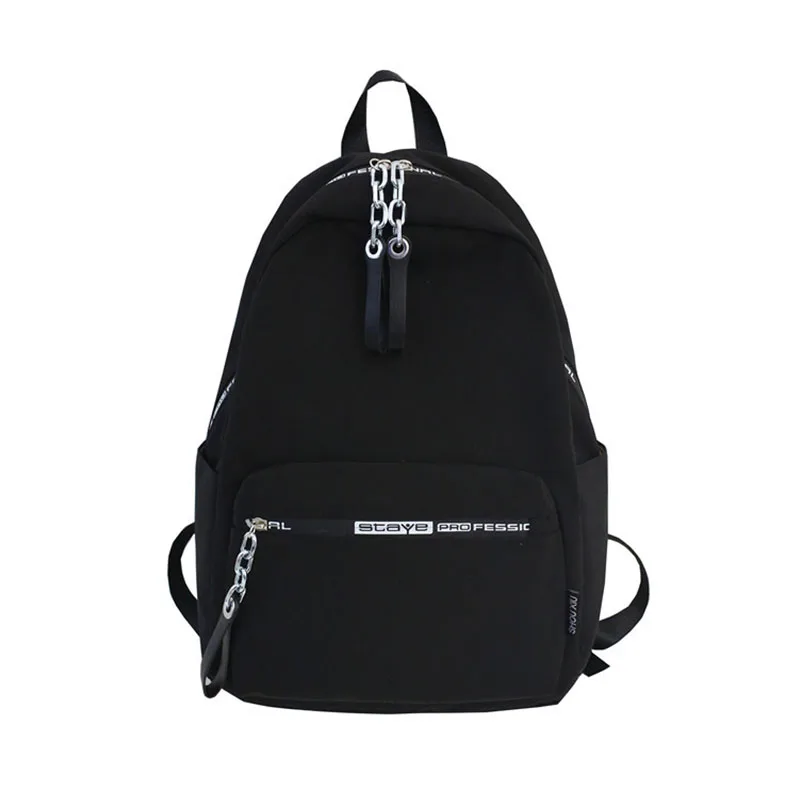 DIINOVIVO уличный модный нейлоновый рюкзак для женщин, рюкзак для путешествий, ноутбука, женские школьные сумки, рюкзаки большой емкости для девочек, WHDV1312 - Цвет: Черный