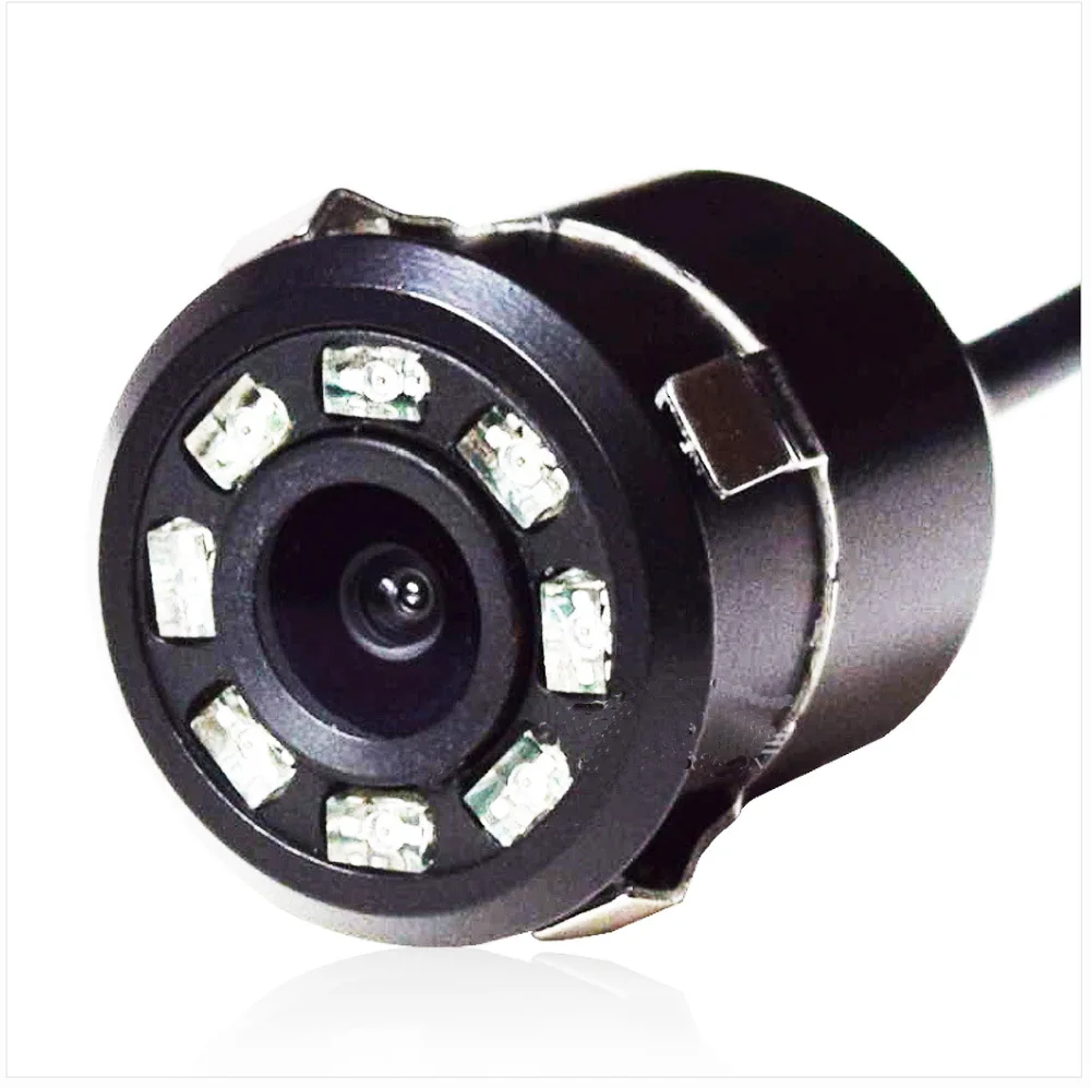 

18. 5mm Hole Light Included 8 LED Color Rearview Camera High-definition Night Vision Color Card Embedded