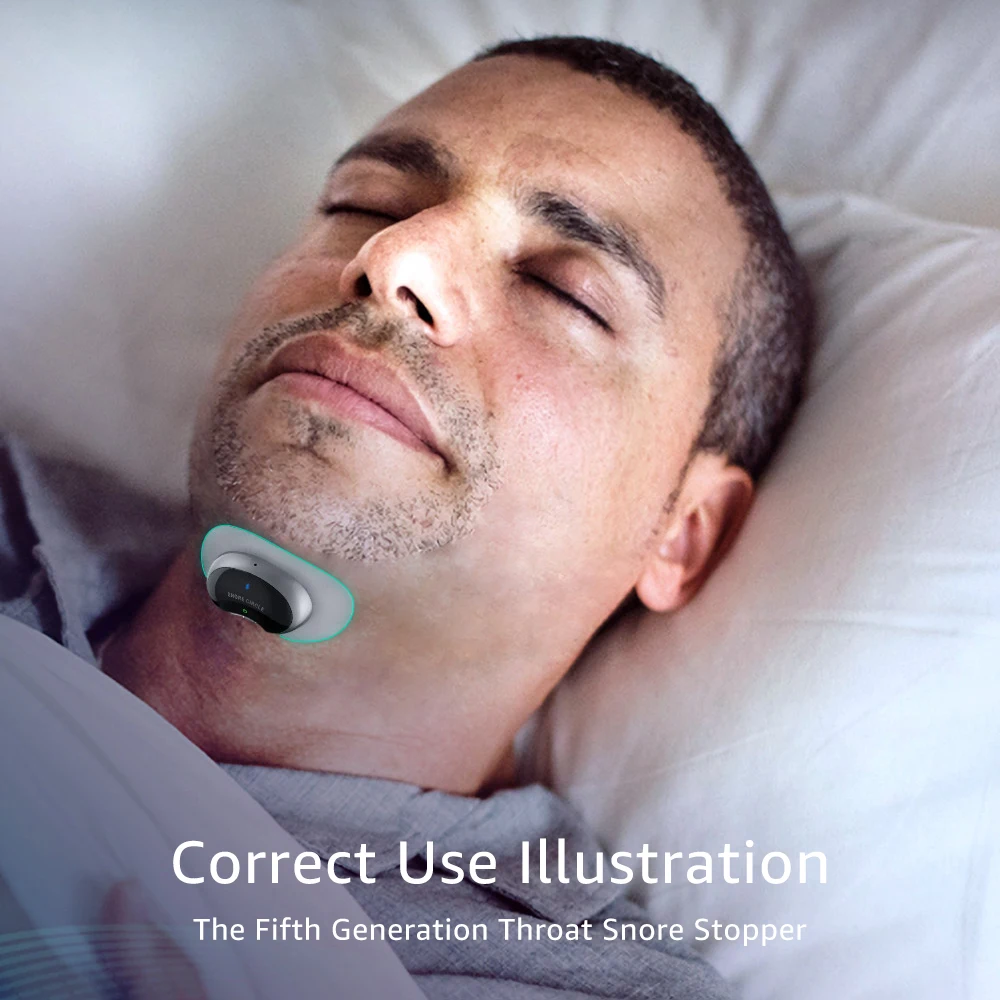 Smart Snore stopper New Generation Assistive Sleep Device Anti-snore Biosensor APP Control Sleep Monitor Improve Sleep Quality