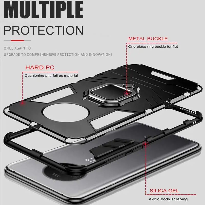 Роскошный противоударный силиконовый чехол для телефона Oneplus 7T Pro ...