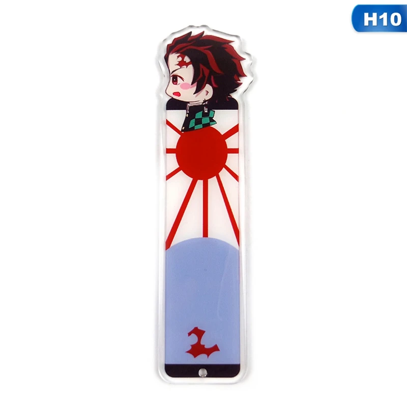 demon slayer kimetsu no yaiba anime plastic bookmark stationery bookmarks book holder gift stationery bookmark aliexpress