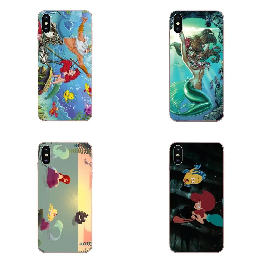 Мягкий резиновый чехол для телефона Siren The Little Mermaid Ariel LG K50 Q6 Q7 Q8 Q60 X Power 2 3 Nexus 5 5X V10 V20