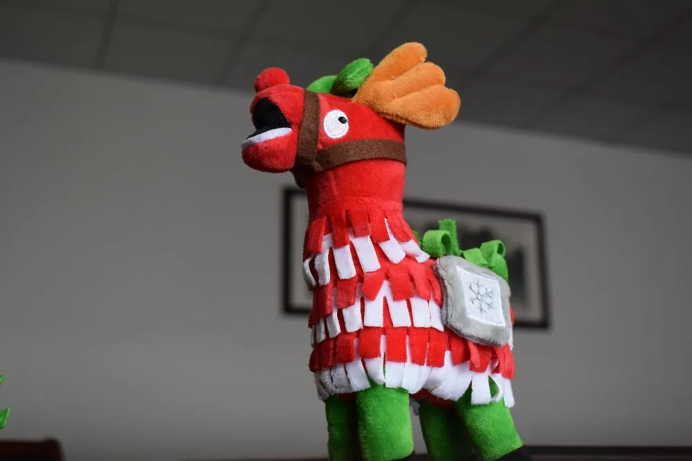 Крепостная ночь Рождество Llama драма Лут Pinata битва Royale плюшевые мягкие лошади тайник Альпака чучела животных куклы игрушки для детей