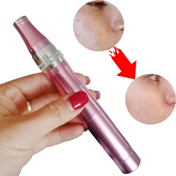 

2PCS Electric Derma Devices Pen with MYM 12-pin Screw-tip Needles Remove Facial Derma Scar Pen Micro Needling Dr.pen