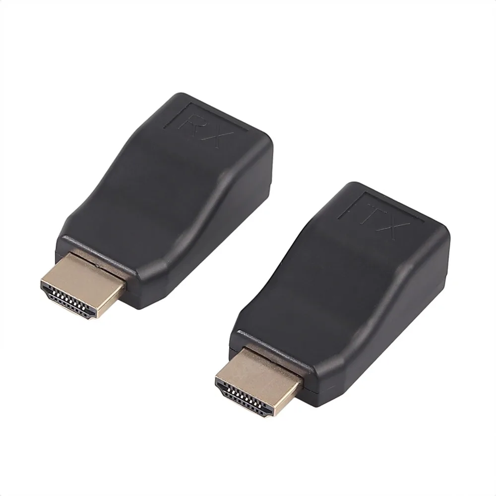 Neoteck 2 шт HDMI удлинитель сигнала для RJ45 по Cat 5e/6 сетевой Ethernet адаптер 1080P 4K(только кабель CAT6 может передавать 4K 10 м