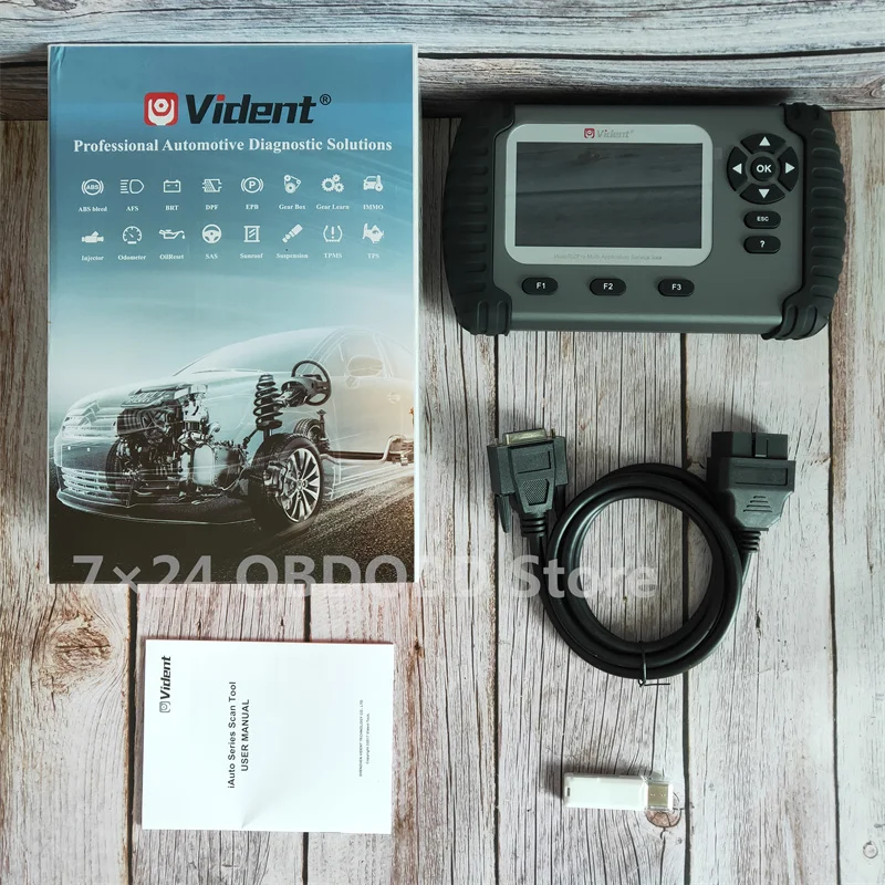F Vident iAuto702Pro OBD2 автомобильный сканер ABS SRS DPF диагностический инструмент для сброса