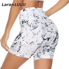 Женские спортивные короткие леггинсы для бега фитнеса с высокой талией, женские шорты для йоги, спортивные шорты для занятий йогой