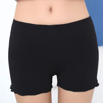 

Korean Version Rolled Safety Pants Wearing Three-point Pants Anti-light Out Ladies Shorts Wild Thin Leggings