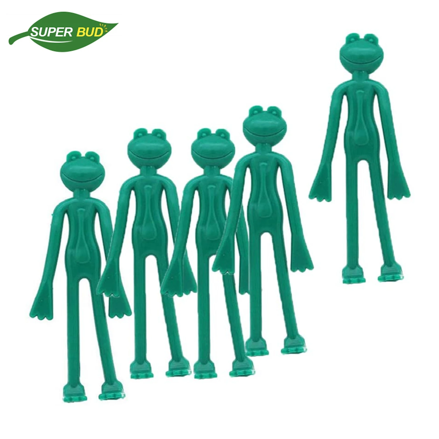 Decorative Plant Support Straps for Climbing Vines and Vegetables Bendable Reusable Garden Twist Tie Frog plant ties