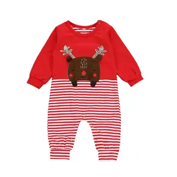 

Toddler Kids Baby Boys Girls Cartoon Long Sleeve Cute Romper Jumpsuit Christmas Xmas Fashion Clothes With New Brand