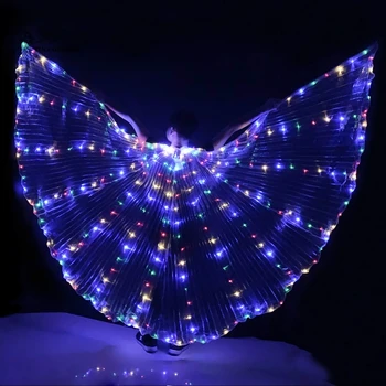 

Hot-Selling LED Isis Wings Nice Oriental Dance Accessory LED Wings Sexy Stage Show Props Wings 5 colors available