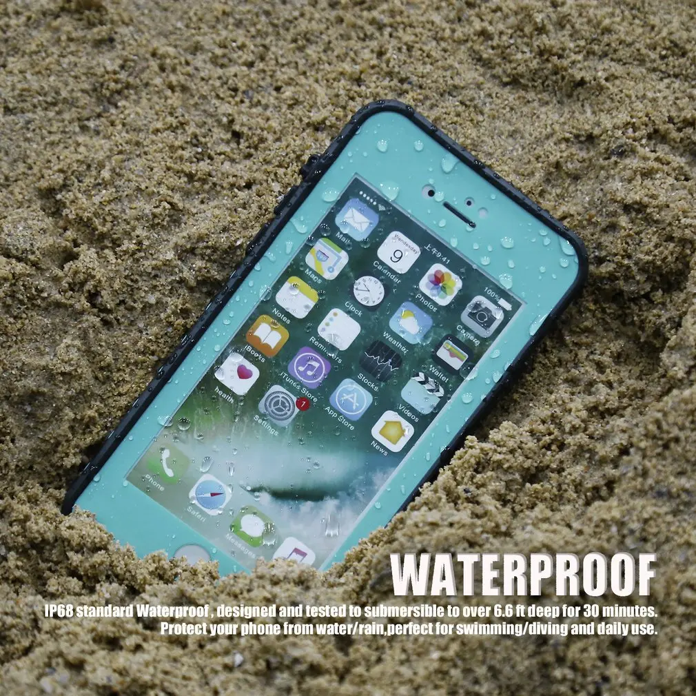 Водонепроницаемый Чехол, ударопрочный IP68, устойчивый к песку, снежный защитный чехол на весь корпус для iphone7 4,7 дюймов, 3 цвета
