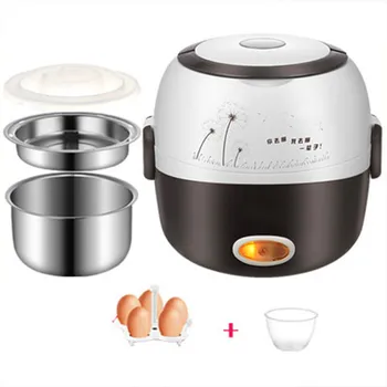 

Rice Cooker Insulation Heating MINI Electric Lunch Box 2 Layers Portable Steamer Multifunction Automatic Food Container EU
