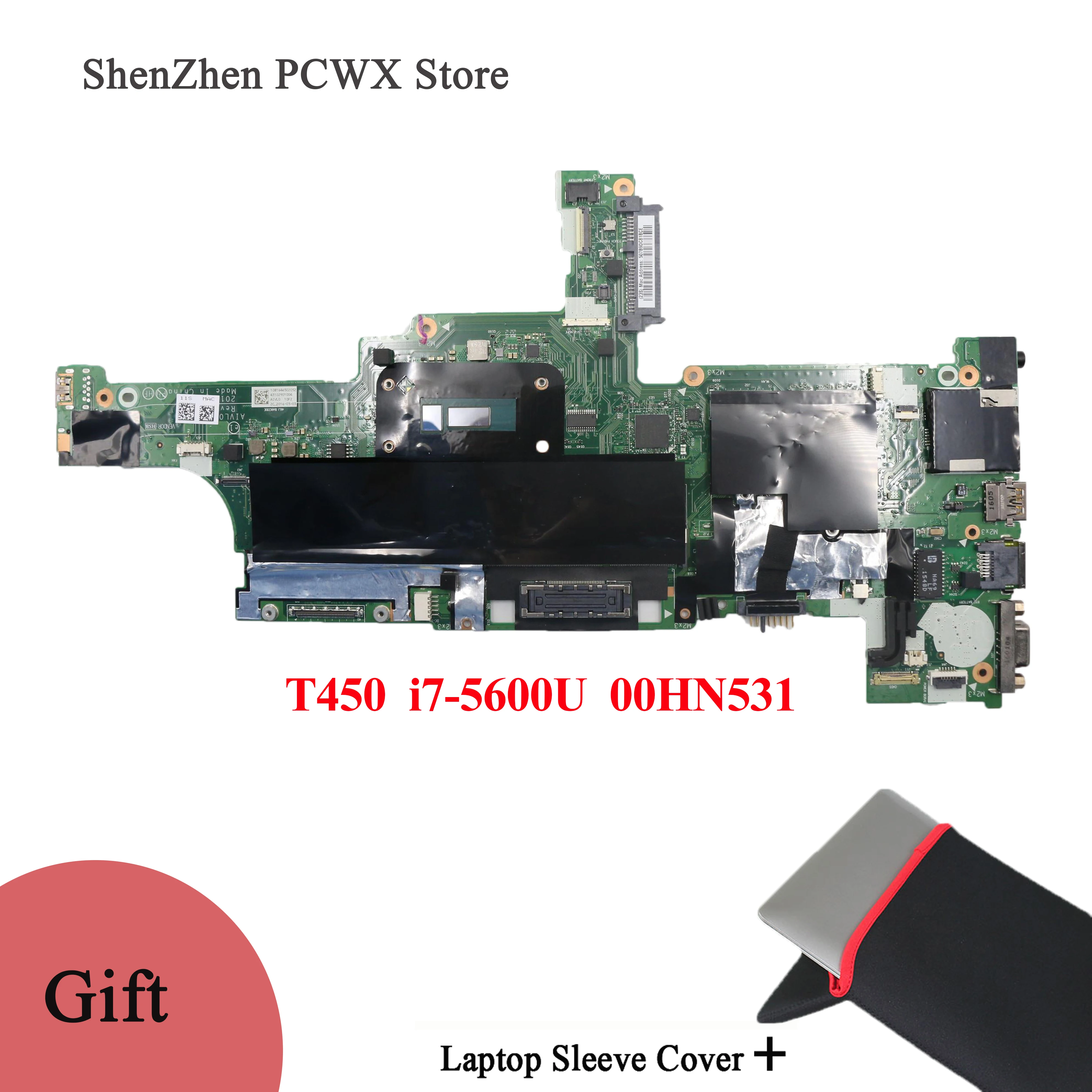 

i7-5600U for Lenovo thinkpad T450 Integrated Notebook Motherboard 00HN531 NM-A251 Original Mainboard Test Good
