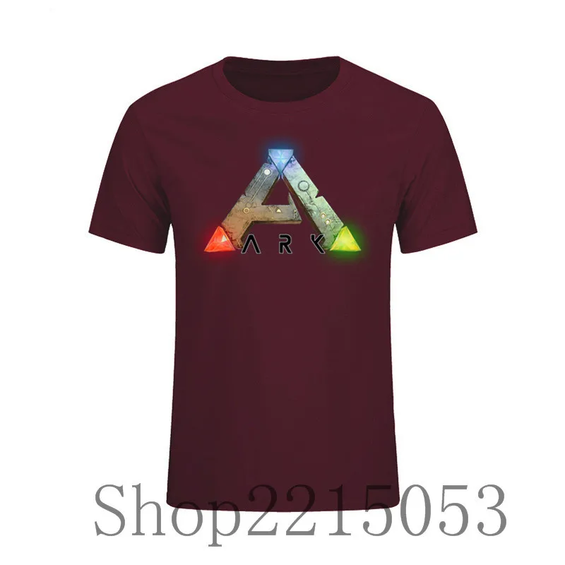 

2020 Men ARK Survival Evolved T Shirts Male t-shirt the flash imagine dragons it geek print ethereum skt t1 david bowie t shirts
