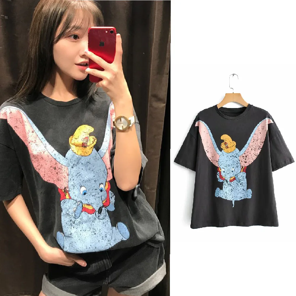 Kopen 2019 Fashion T shirt Grafische Shirt Print Kleding Leuke Cartton Regelmatige Klassieke Mickey Topso Hals Vrouwen Kleding Katoen Tee