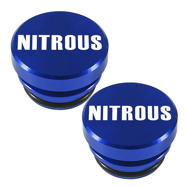 2 STÜCKE Blau Universal Nitrous Button Auto Zigarettenanzünder