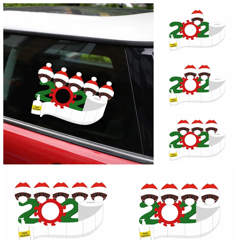 

Car Stickers And Decals Auto Body Decals Cartoon Santa Window Sticker Xmas Supplies Christmas Decorations Gift for Family 2020