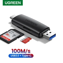 Aliexpress - UGREEN USB Card Reader Type C USB 3.0 to SD Micro SD TF Adapter for PC Laptop Phone OTG Cardreader Smart Memory SD Card Reader