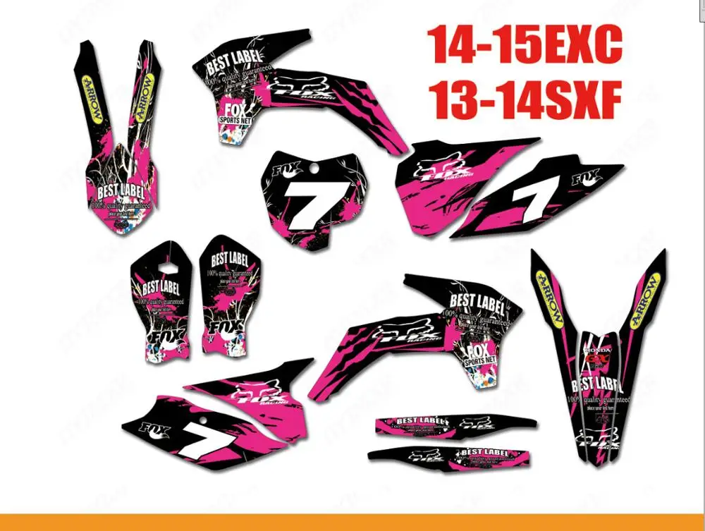 Графические и Фоновые наклейки для KTM EXC EXCF XCW SX SXF XC XCF 2013 для KTM 2013 14