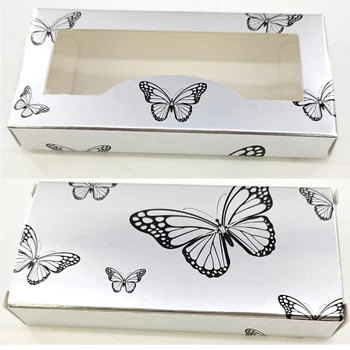 

NEW 20/50/100 pcs Eyelash Packaging Box Wholesale Lashes Boxes Empty Eyelash Package Boxes Case 8-25mm Lashes Rectangle Box