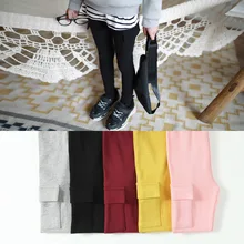 J2489 Осенние новые стильные леггинсы для мальчиков, рабочая одежда, леггинсы с карманами, эластичные удобные брюки, Классические мужские брюки