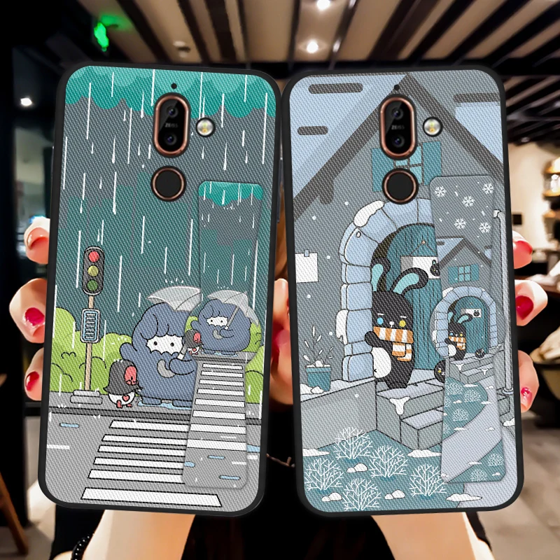 Бронированный Магнитный чехол для Nokia 8 Sirocco X5 X6 X7 X71 9 6 2018 задняя