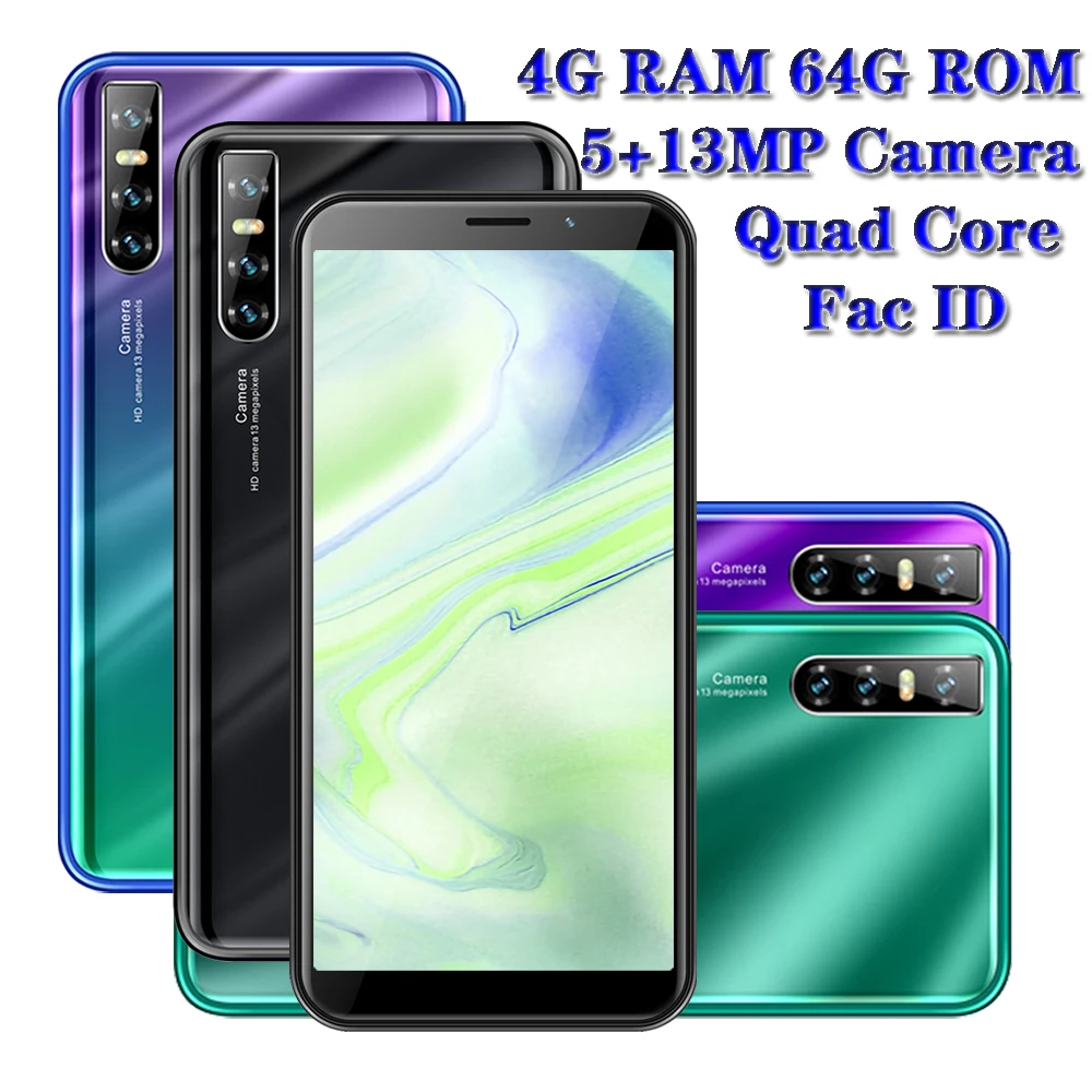 Smartphone 6.0 13MP P40 Pro Global Versie 4Gb Ram 64Gb Rom Full Screen Android Gezicht Ontgrendeld Mobiele telefoon Mobiele Telefoon Celulares