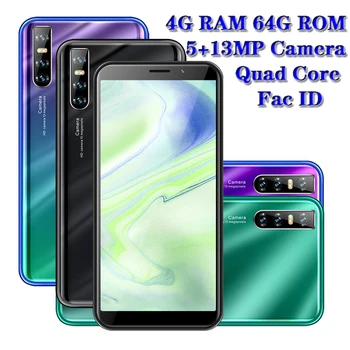 

Smartphone 6.0'' 13MP P40 Pro Global Version 4GB RAM 64GB ROM Full Screen Android Face unlocked Mobile Phone Cellphone Celulares