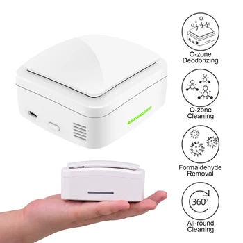 

Portable Ozone Generator Household Mini Air Purifier Eliminating Odors for Shoe Cabinet Wardrobe Bathroom Kitchen Deodorization