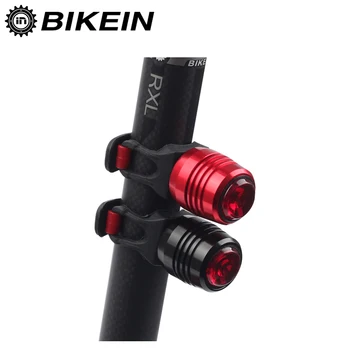 

BIKEIN MTB Bike Taillight Rainproof Riding Rear light Led USB Rechargeable Mountain Bike Cycling Light Taillamp Bicycle Lights