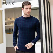 ^^Best Offers UCAK Brand Sweater Men Casual Striped Pull Homme O-Neck Pullover Pure Merino Wool Men Autumn Winter Warm Cashmere Sweaters U3094 ^^Best Offers UCAK Brand Sweater Men Casual Striped Pull Homme O-Neck Pullover Pure Merino Wool Men Autumn Winter Warm Cashmere Sweaters U3094