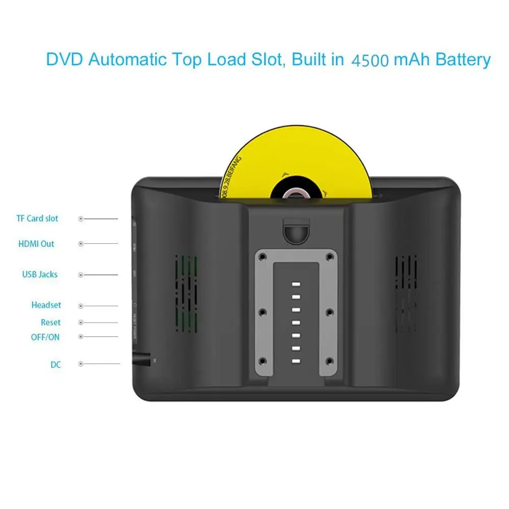 Подголовник dvd-плеер Android 6,0 автомобильное заднее сиденье мультимедиа 1080P с WiFi Bluetooth Синхронизация экранов