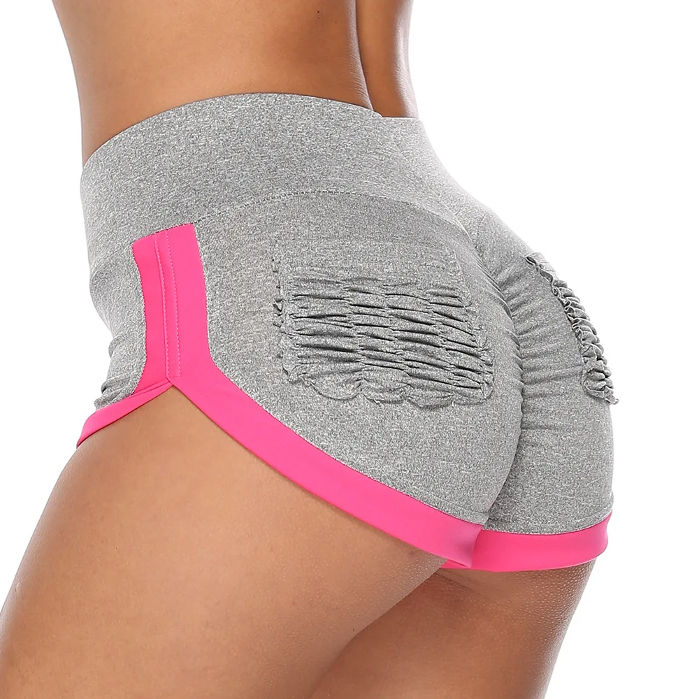 

Women Summer Booty Shorts Mid Waist Sexy Elastic Short Leggings with Pocket Casual Sport Fitness Push Up Sweat Short Pants