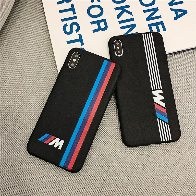 

Iphone X XR XS 11pro Max 6 6S 7 8 Plus zebra crossing TPU Phone Case FOR BMW M Emblem E46 E39 E90 E91 E60 E36 E92 E30 E34 E70