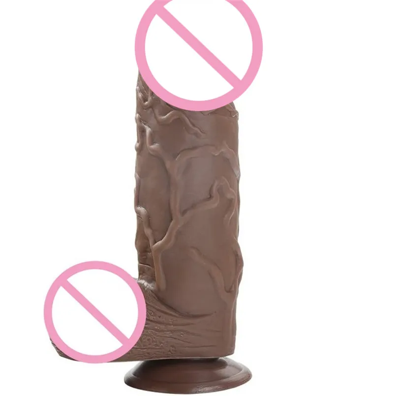 Giant Brown Dildo For Women Realistic Penis Female Masturbator Super Big Dick Anal Butt Plug Dildos Strong Suction Cup Sex Toys | Красота и