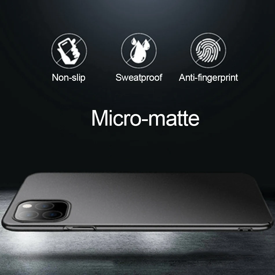 Матовый чехол для iPhone 6 7 8 Plus X XS XR MAX чехол Ультратонкий жесткий противоударный чехол для Apple iPhone 11 Pro Max чехол Funda Coque