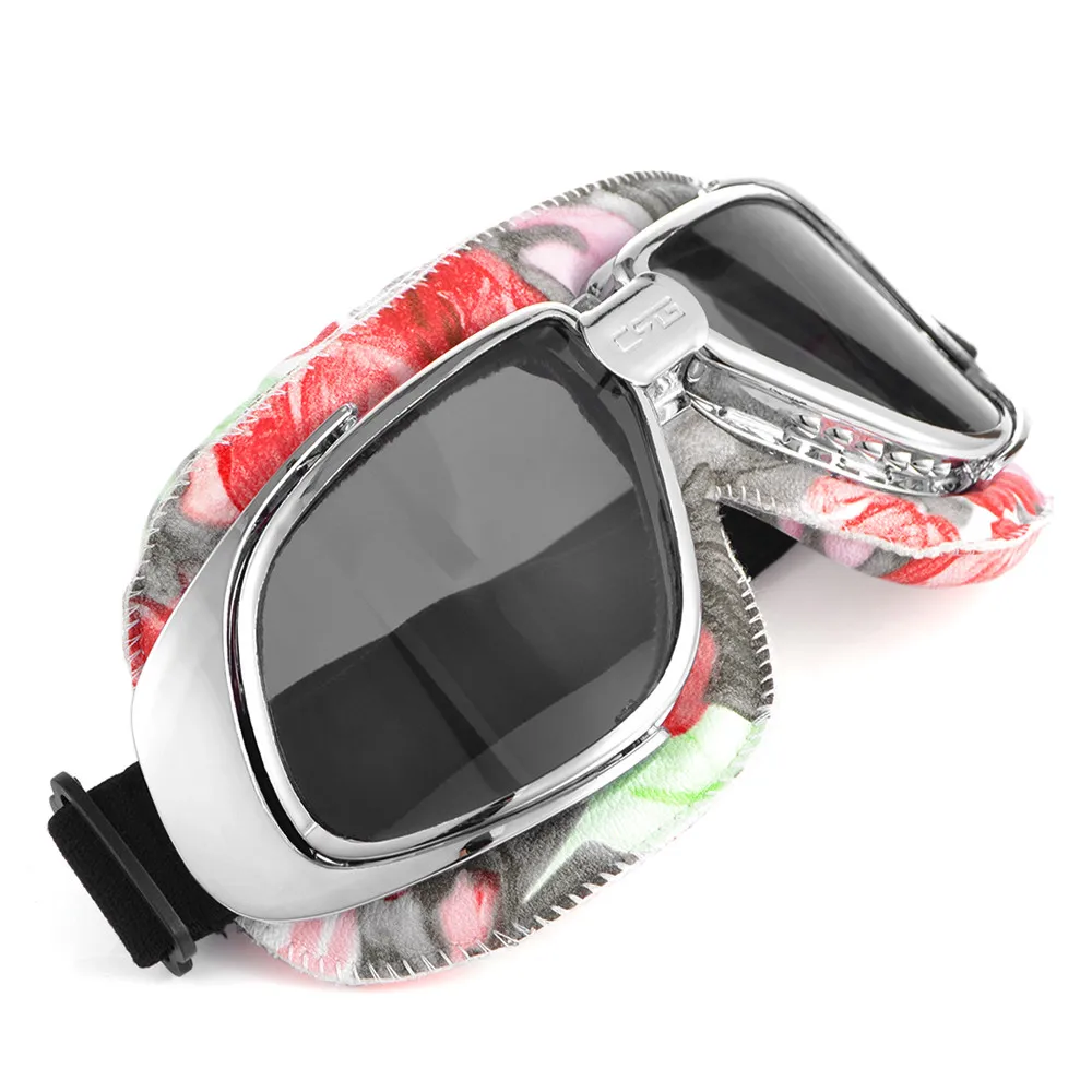 JAER Ретро мотоциклетные очки винтажные кожаные очки для Motocorss Cruiser Кафе Racer полушлем очки