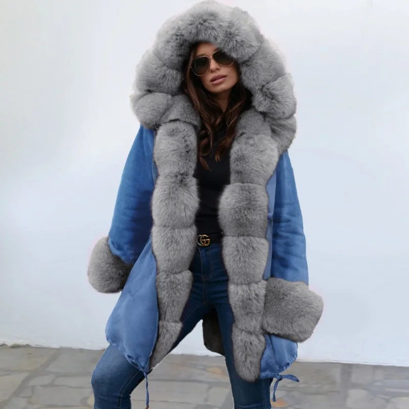 fur lined hooded parka ladies