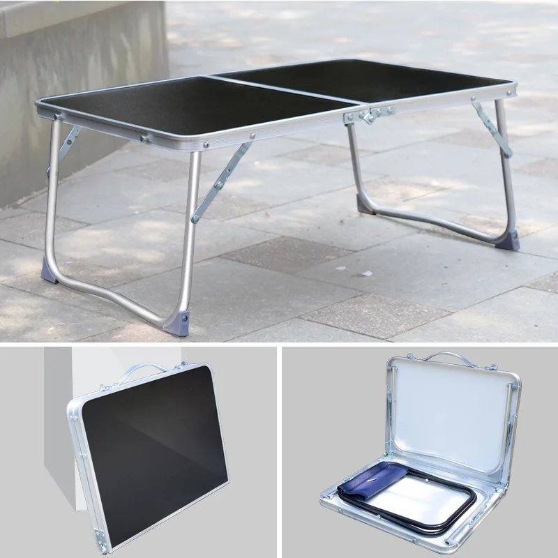 Портативная Складная подставка для ноутбука, складной компьютерный стол для чтения, поднос для кровати, регулируемый портативный мини-стол для пикника