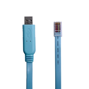 

USB Serial RJ45 Console Cable FTDI FT232RL 180cm Blue USB Alibaba-express for Router
