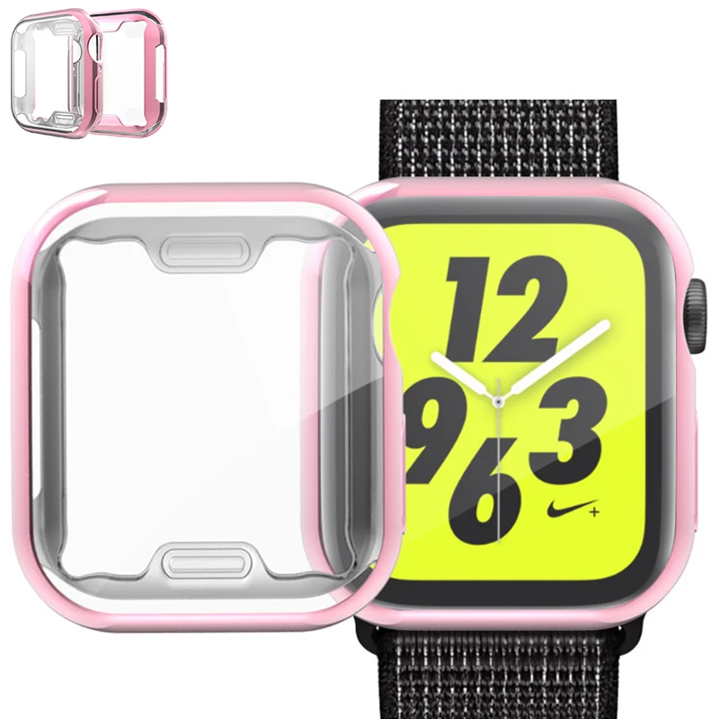 Чехол для часов Apple Watch series 5 4 3 2 1 тонкий чехол из ТПУ band 44 мм 40 42 38 мм|Часы Чехлы| |
