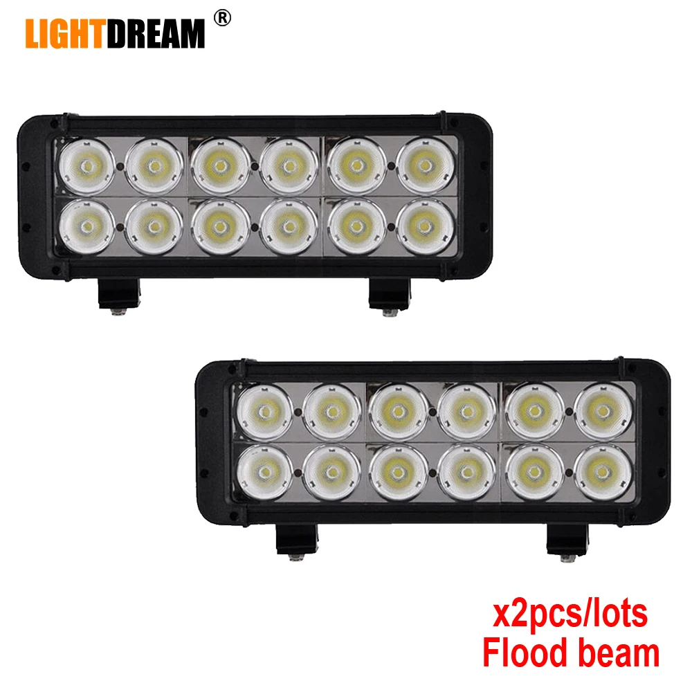 

Dual Row 11" inch 120W Straight Led light bar IP67 Waterproof 12V 24V 12Leds 10200Lumens 4x4 off road bar Spot/Flood/Combo beam