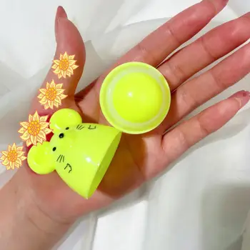 

1PC Cute Animal New Moisturizer Ball Lip Balm Lip Gloss Natural Plant Organic Ball Lipbalm Long Lasting Nutrious Lipstick TSLM2