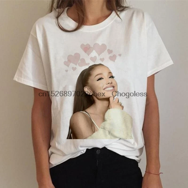 Футболка Ariana Grande женская 7 колец модная Харадзюку спасибо за следующую футболку